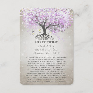Carte D'accompagnement Mason Jar Radiant Lavande Mariage