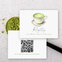 Matcha thé nuptiale douche code QR pour le registr