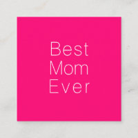 Meilleure maman Jamais chaud rose fuchsia minimali