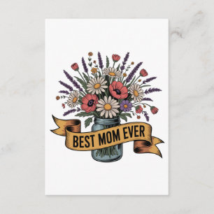 Carte D'accompagnement Meilleure Maman Qui Soit
