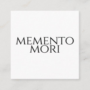 Carte D'accompagnement Memento Mori