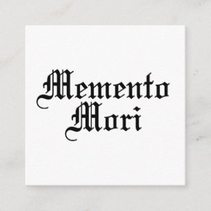 Carte D'accompagnement Memento Mori - Phrase latine