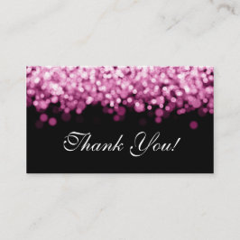 Carte D'accompagnement Merci Insérer des lumières roses