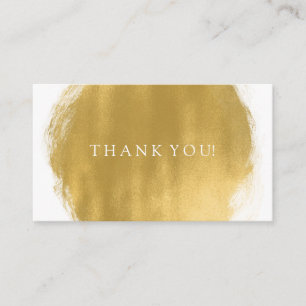 Carte D'accompagnement Merci Insertion or Peinture Look