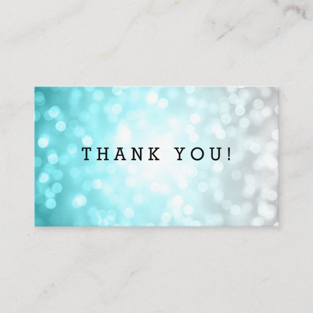 Carte D'accompagnement Merci Insertion Plage Ombre Lumières Parties scint (Devant)