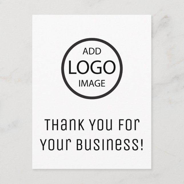 Carte D'accompagnement Merci pour votre entreprise | Sticker de société (Devant)