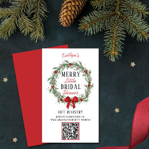 Carte D'accompagnement Merry Little Christmas Fête des mariées Cadeau S'i
