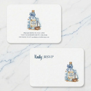 Carte D'accompagnement Message Dans Une Bouteille Voilier Anniversaire RS