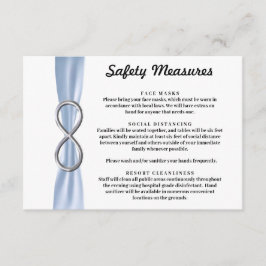 Carte D'accompagnement Mesures de sécurité Blue Ribbon Silver Infinity