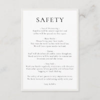 Mesures de sécurité | Covid Guidelines Mariage élé