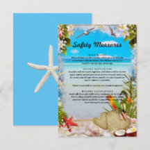 Mesures de sécurité florale des plages tropicales