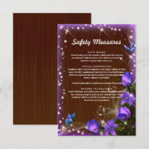 Mesures de sécurité florales en bois foncé rustiqu