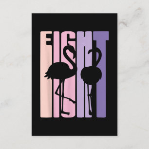 Carte D'accompagnement Mignon 8e cadeau d'anniversaire I Flamant rose I 8