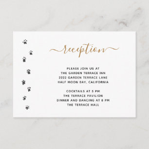 Carte D'accompagnement Mignon Mariage de Compagnon de Fête de Réception e