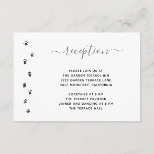 Carte D'accompagnement Mignon Mariage de Réception de Mariage Personnalis