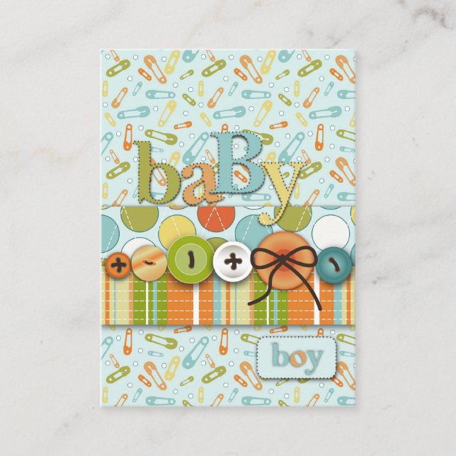 Carte D'accompagnement Mignonne comme un Baby shower de bébé à boutons (Devant)