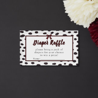 Carte D'accompagnement Minimalist Gender Neutral Chic Dalmation 