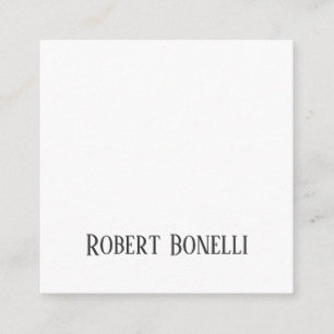 Carte D'accompagnement Minimaliste Noir & Blanc Moderne Uni