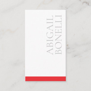 Carte D'accompagnement Minimaliste professionnel moderne gras gris rouge