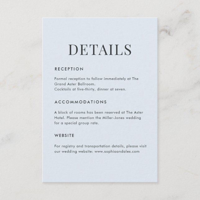 Carte D'accompagnement Modern Blue Terrazzo & Emerald (Devant)