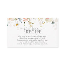 Moderne Apportez Une Recette Fleurs Aquarelles