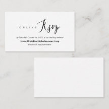 Moderne, douce, Mariage en ligne RSVP site,
