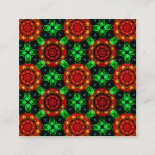 Carte D'accompagnement Moderne Florale Bohème Élégant Motif Abstrait #504