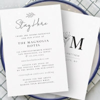 Moderne minimaliste Foliage Mariage Hébergement