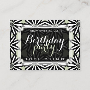 Carte D'accompagnement Moderne Motif de marguerite Tribal Art Mini Invita