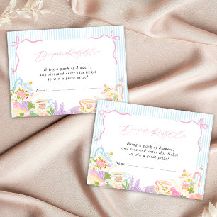 Carte D'accompagnement Moment du thé Théières et Tasses shower bébé