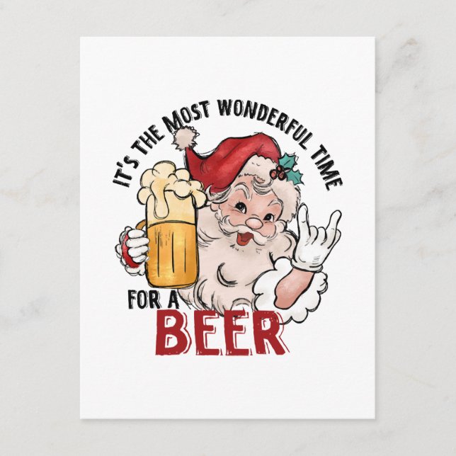 Carte D'accompagnement Moment Merveilleux pour une Bière (Devant)