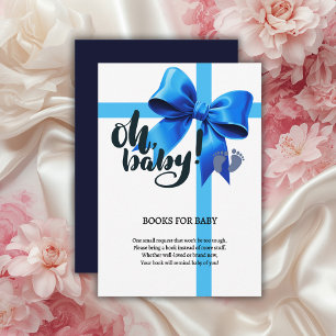 Carte D'accompagnement Mon bébé ! Élégant Baby shower bleu boue