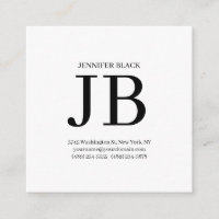 Monogramme Professionnel Noir Blanc