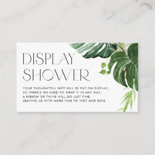 Carte D'accompagnement Monstera Verdure Tropical Display Douche