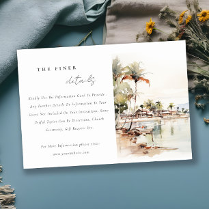 Carte D'accompagnement Montego Bay Jamaïque Paysage Détail du Mariage