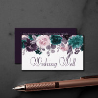 Moody Boho | Eggplant Purple Floral Wishing well