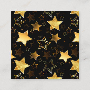 Carte D'accompagnement Motif sans couture avec étoiles d'or