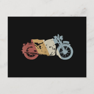 Carte D'accompagnement Moto style rétro Vintage