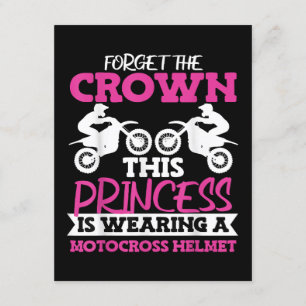 Carte D'accompagnement Motocross Dirt Bike Girl