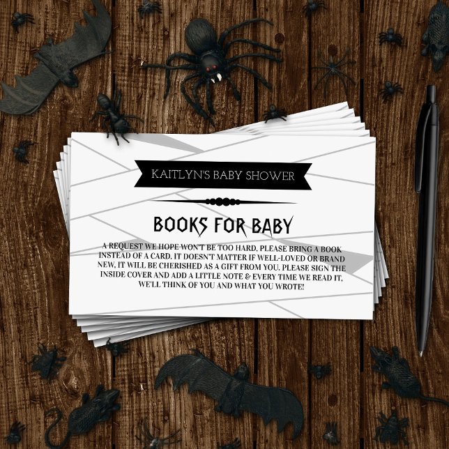 Carte D'accompagnement Mummy To Be | Livre pour Baby Shower d'Halloween (Créateur téléchargé)