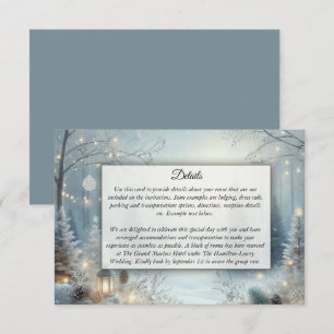 Carte D'accompagnement Murmures d'un Solstice d'Hiver