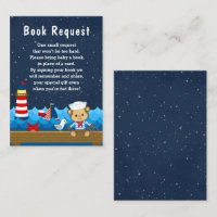 Nautical Boy Monkey Red et Navy Demande de livre