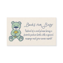 Navy and Mint Doodle Teddy Bear Book Request