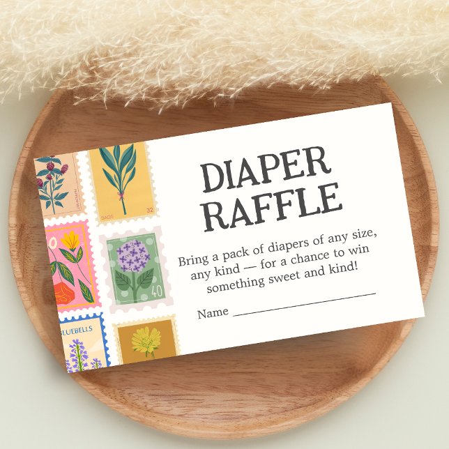 Carte D'accompagnement New Chapter Baby Shower Diaper Raffle (A New Chapter Begins Baby Shower Diaper Raffle)