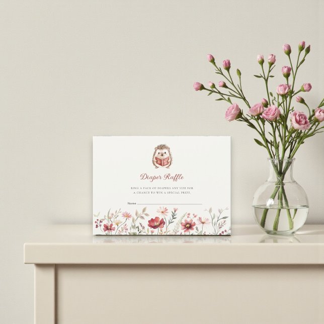 Carte D'accompagnement Next chapter Baby Shower Diaper Raffle  (Créateur téléchargé)