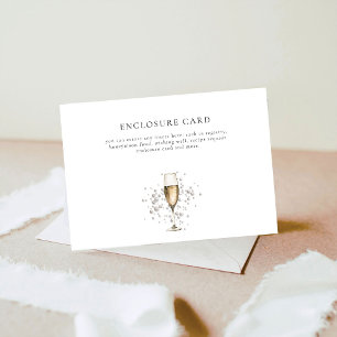 Carte D'accompagnement Noces de perles et prosecco personnalisées