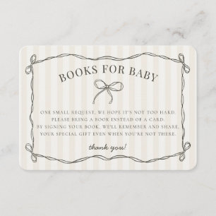 Carte D'accompagnement Noir Coquette Arc-en-ciel Livres de Bain Beige pou