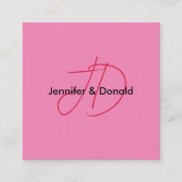 Nom monogramme de script classique tendance