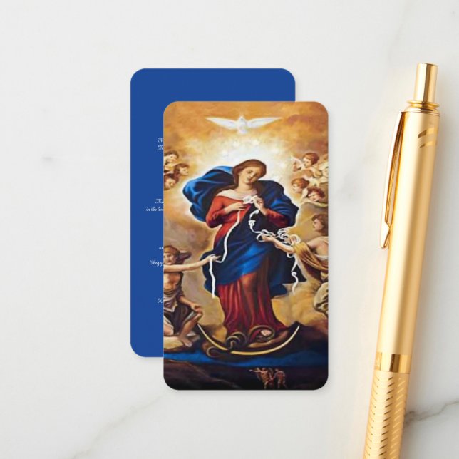 Carte D'accompagnement Notre-Dame qui a des noeuds (Devant/Arrière en situation)