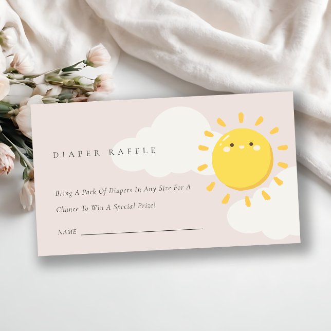 Carte D'accompagnement Notre petit Baby shower de carafe rose Sunshine (Créateur téléchargé)